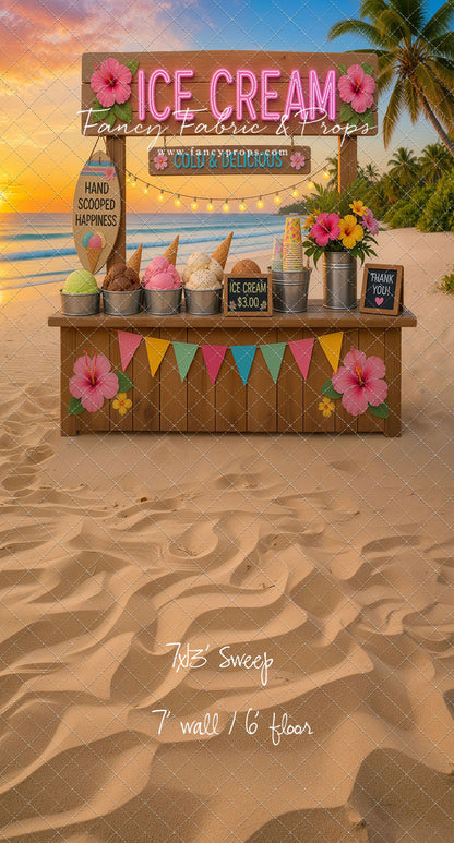 Sunset Ice Cream Stand - With Sweep Option