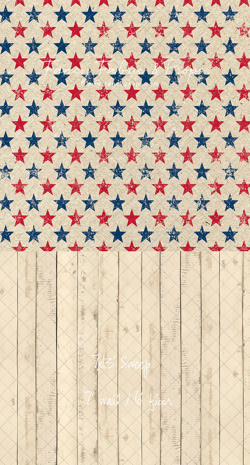 Americana Charm - With Narrow Amanda Cream Wood Floor Sweep Option