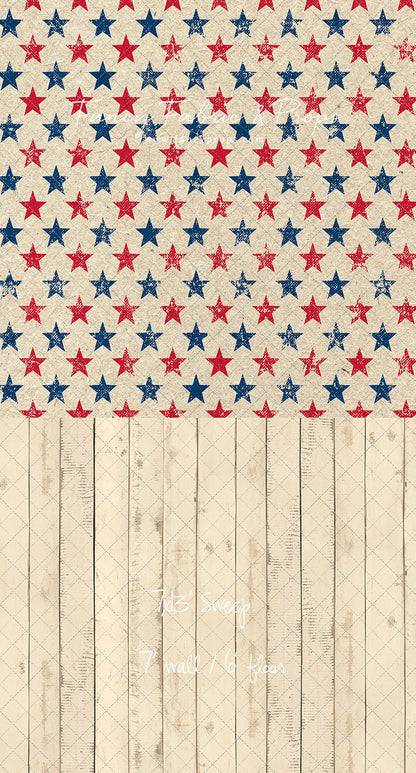 Americana Charm - With Narrow Amanda Cream Wood Floor Sweep Option