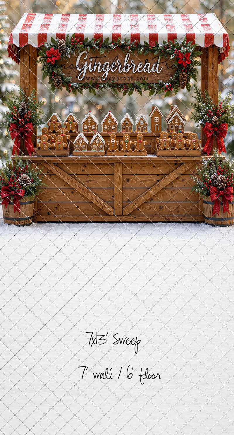 Sweet Spruce Gingerbread Stand - With Sweep Option