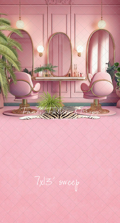 Teresa's Vanity - Pink Floor Option - With Sweep Option