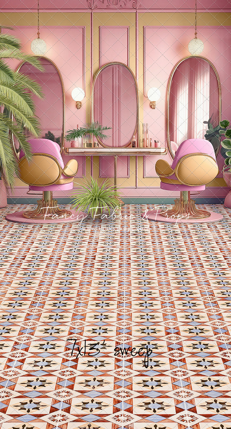 Teresa's Vanity - Tile Floor Option - With Sweep Option