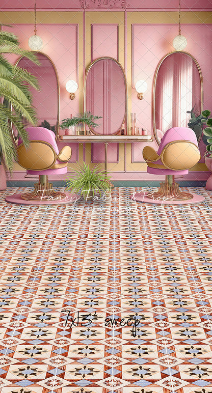 Teresa's Vanity - Tile Floor Option - With Sweep Option