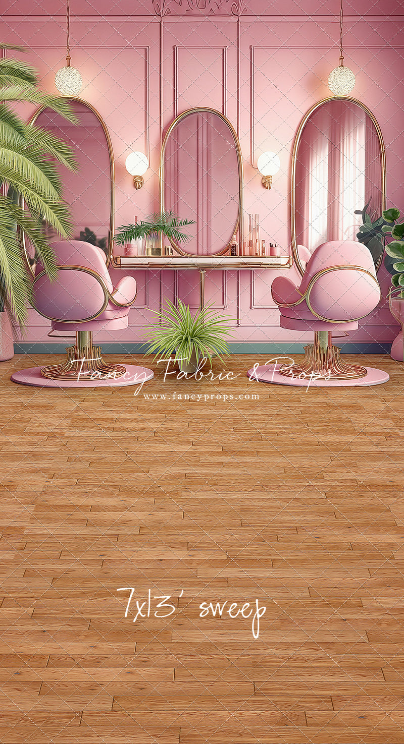 Teresa's Vanity - Wood Floor Option - With Sweep Option