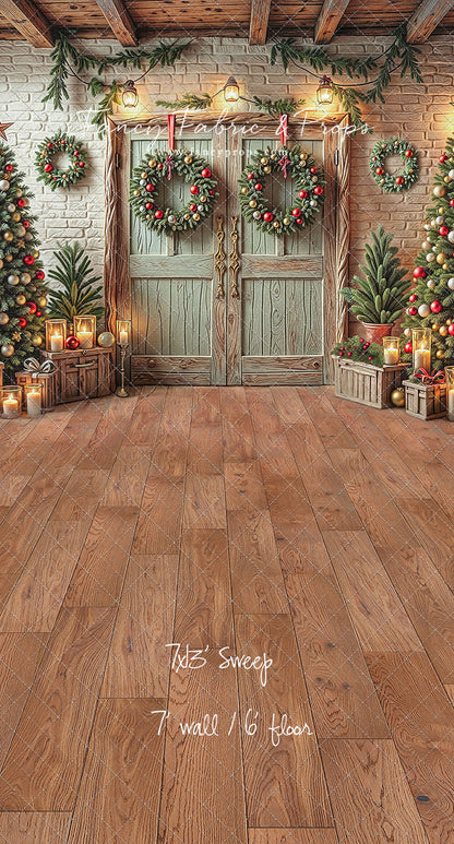 The Christmas Cabin Porch - with Sweep Option