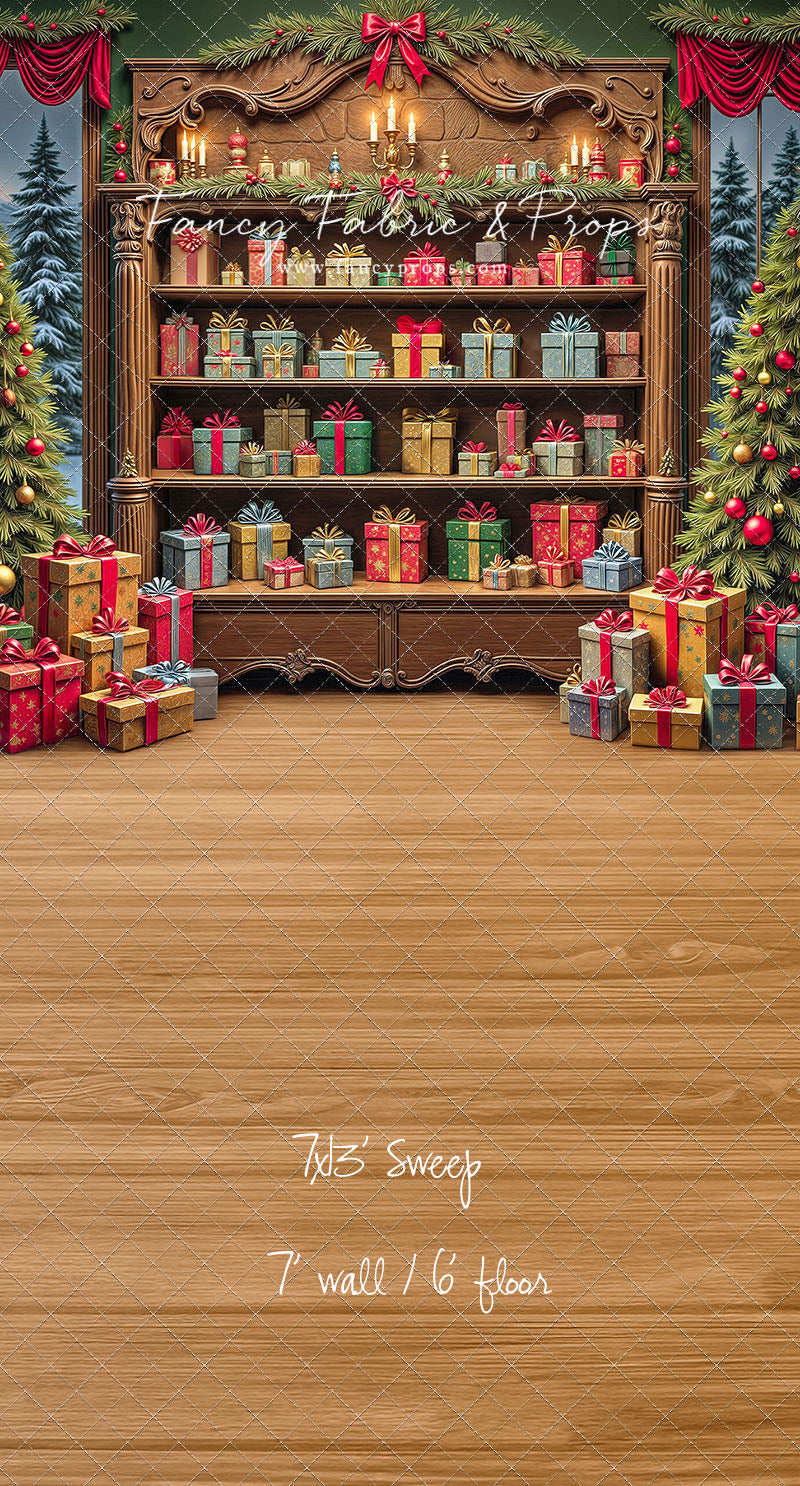 The Christmas Curio Cabinet - with Sweep Option