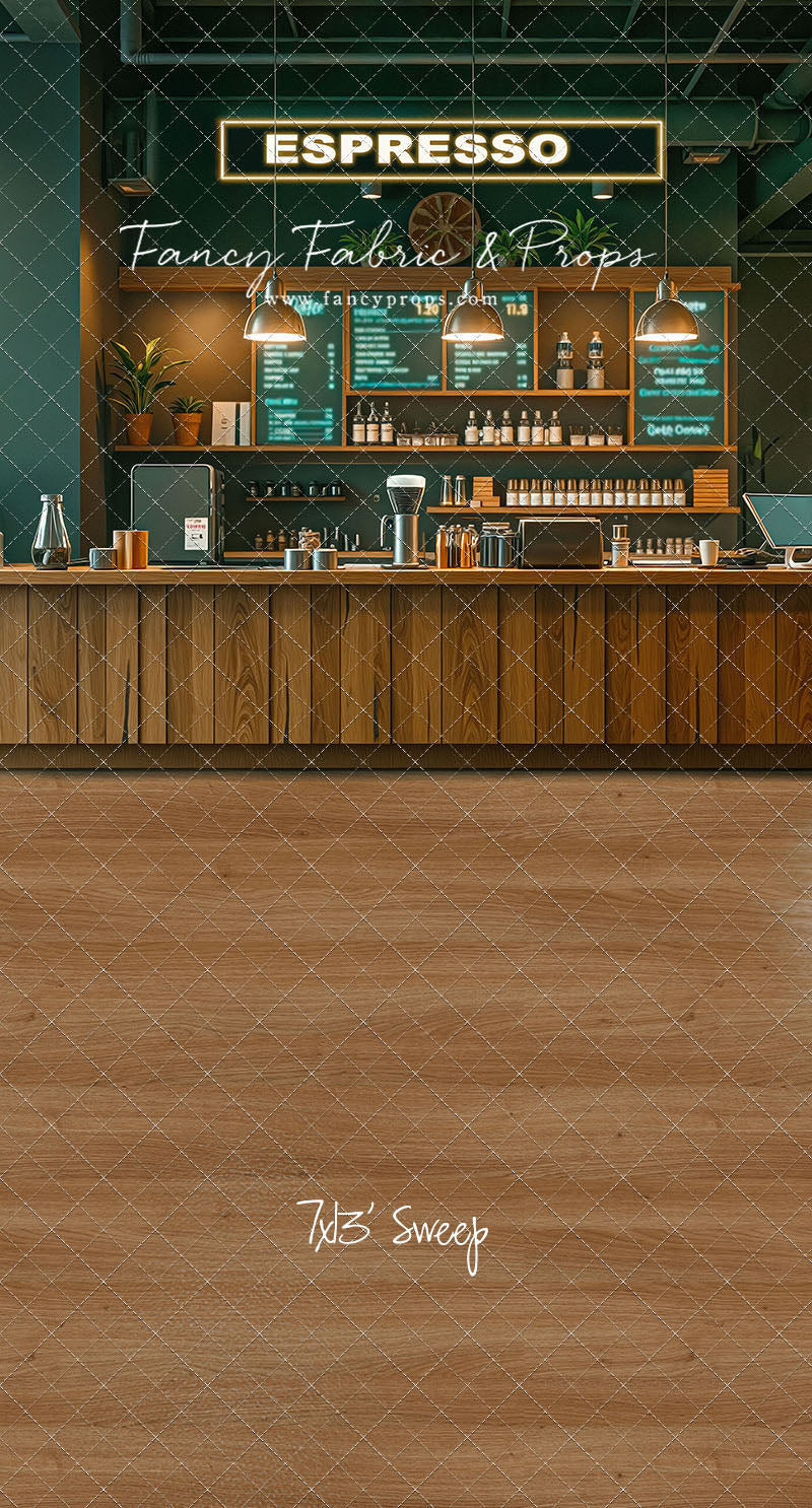The Coffee Spot - Wood Floor Version - With Sweep Option