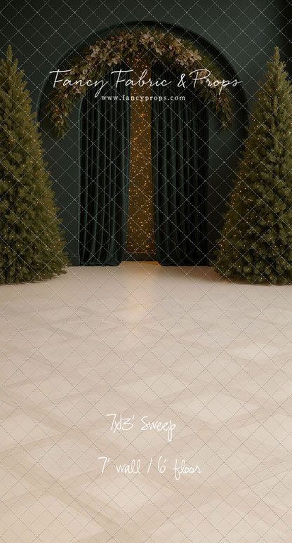 Velvet Christmas Arch - With Sweep Option