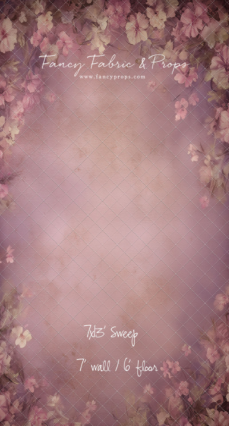 Vintage Mauve Petals - With Sweep Option