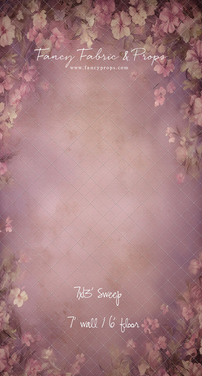 Vintage Mauve Petals - With Sweep Option