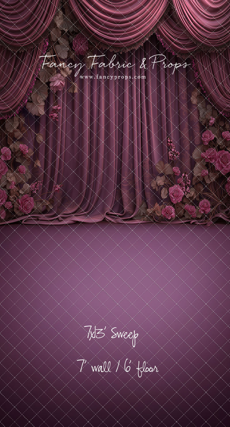 Vintage Plum Romance - With Sweep Option