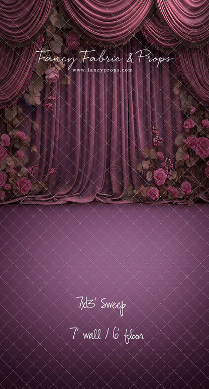 Vintage Plum Romance - With Sweep Option