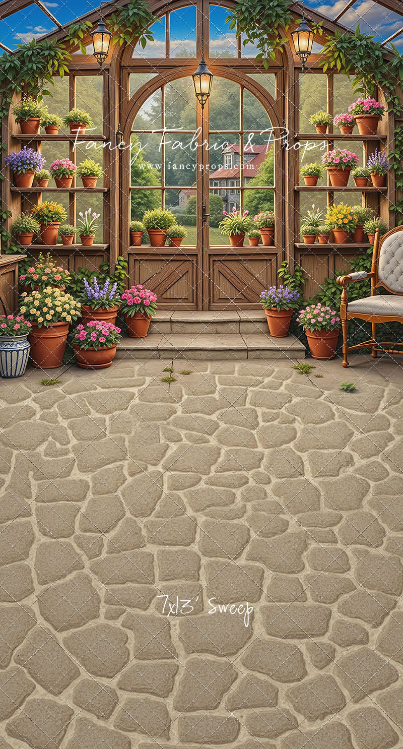 Vivid Blooming Greenhouse - With Sweep Option