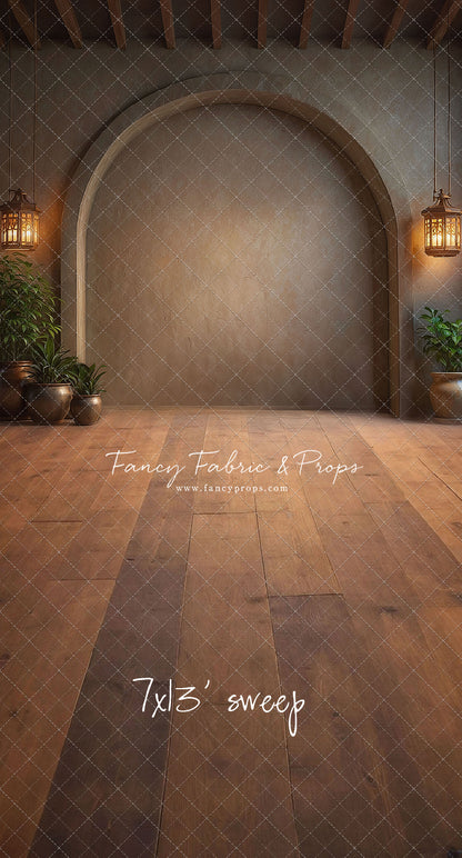 Warm Amber Archway - No Bench - With Sweep Option