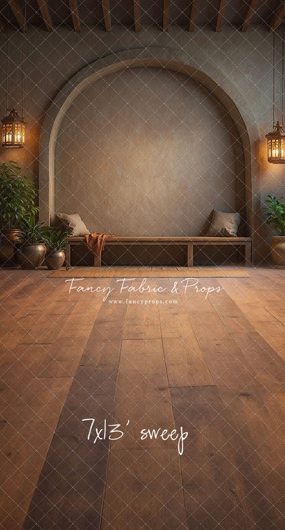 Warm Amber Archway - With Bench - With Sweep Option