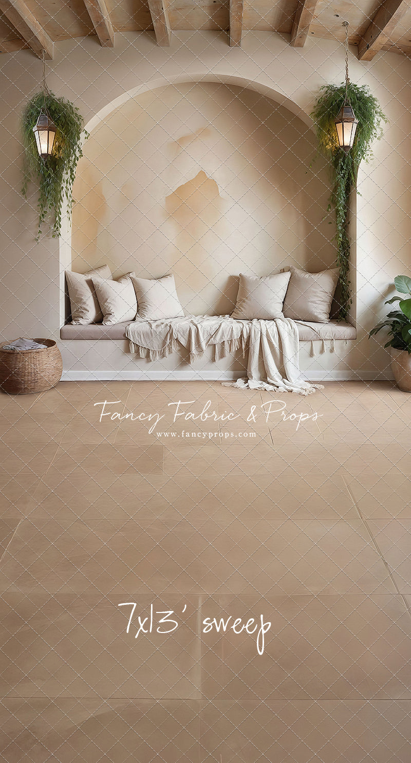 Warm Beige Comforts - Tile Floor - With Sweep Option