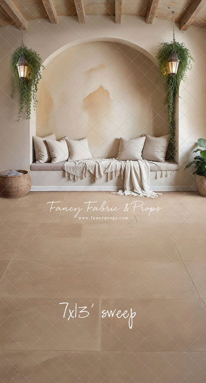 Warm Beige Comforts - Tile Floor - With Sweep Option
