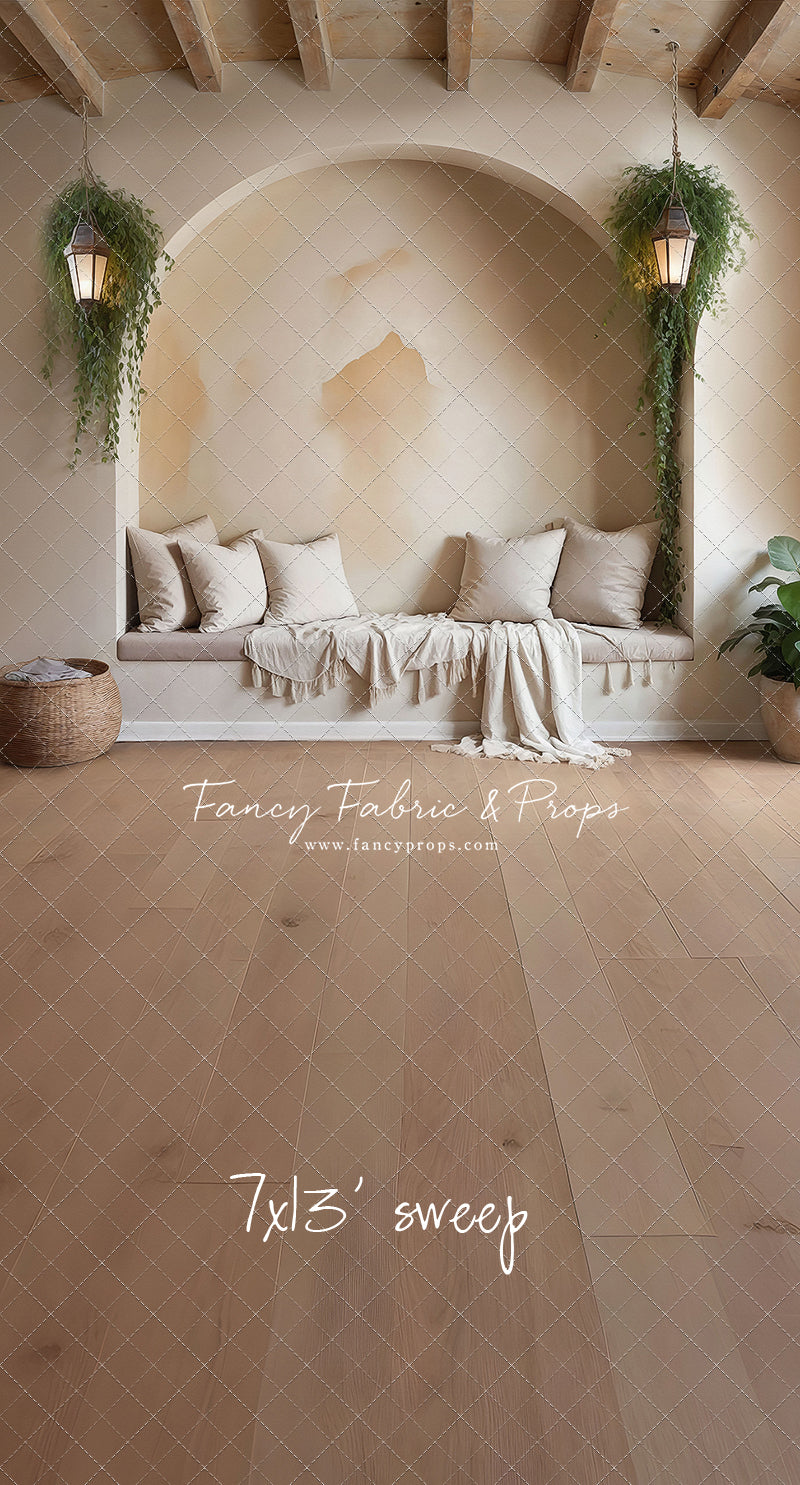 Warm Beige Comforts - Wood Floor - With Sweep Option