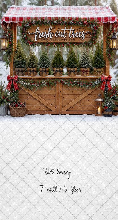 Winter Woods Tree Market - With Sweep Option
