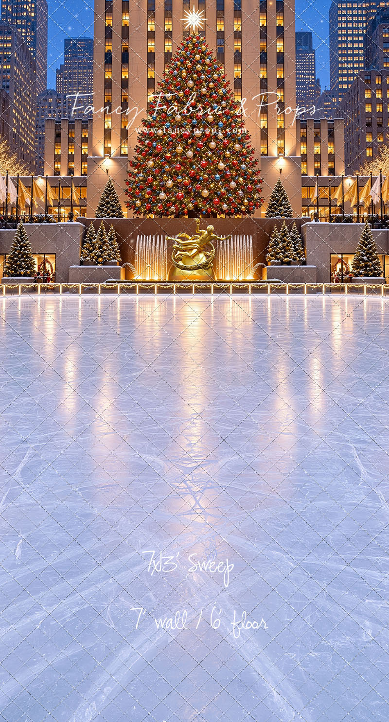 Wintertime Skating Rink - with Sweep Option