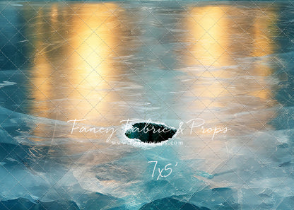 North Pole Frozen Lake Floor - Mat Floor