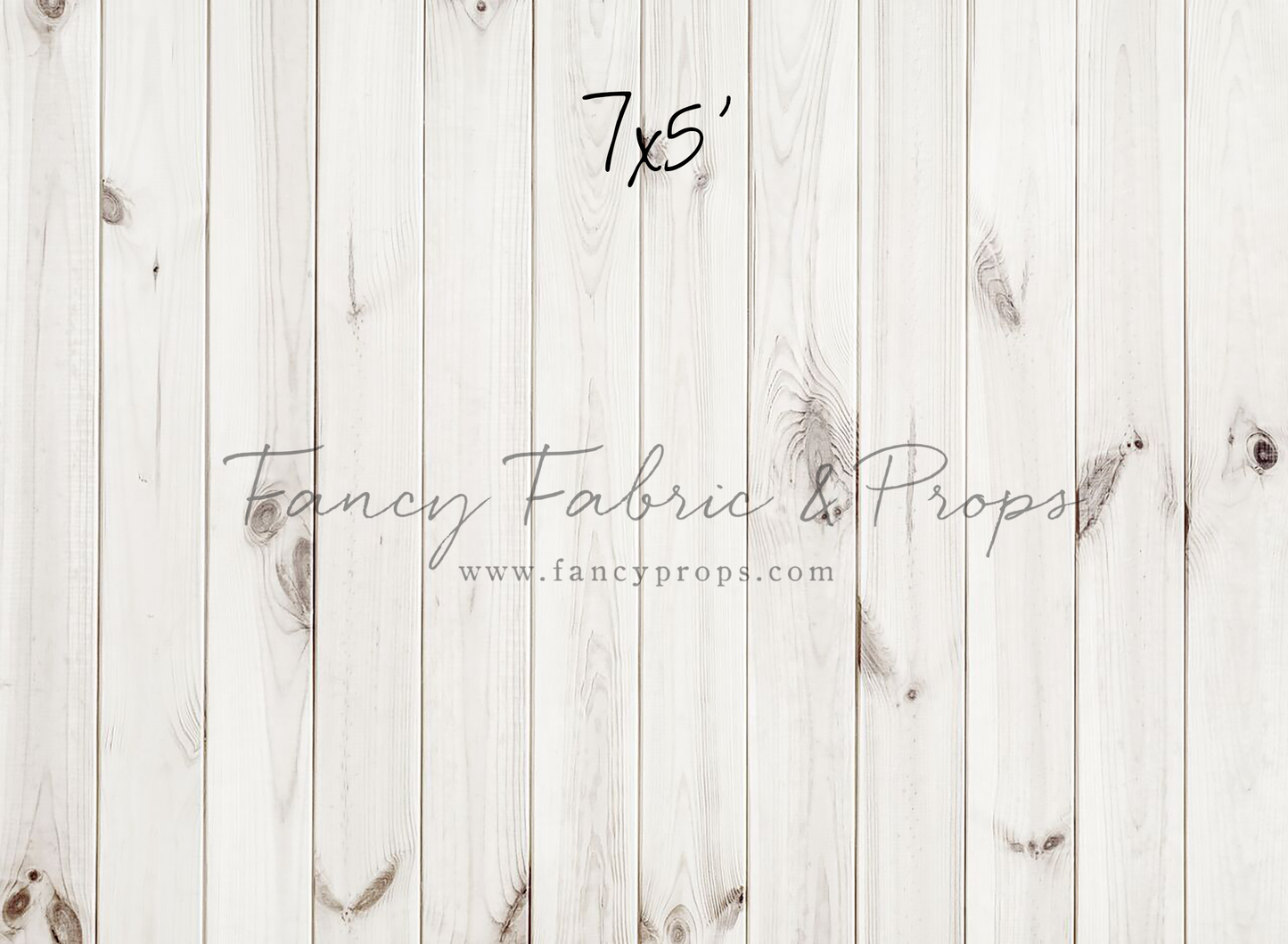 White Wooden Planks Mat Floor