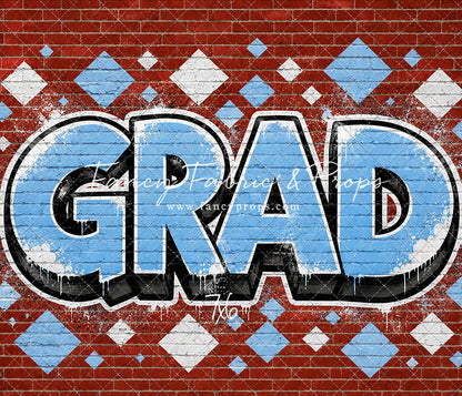 Baby Blue & White Grad - With Sweep Option