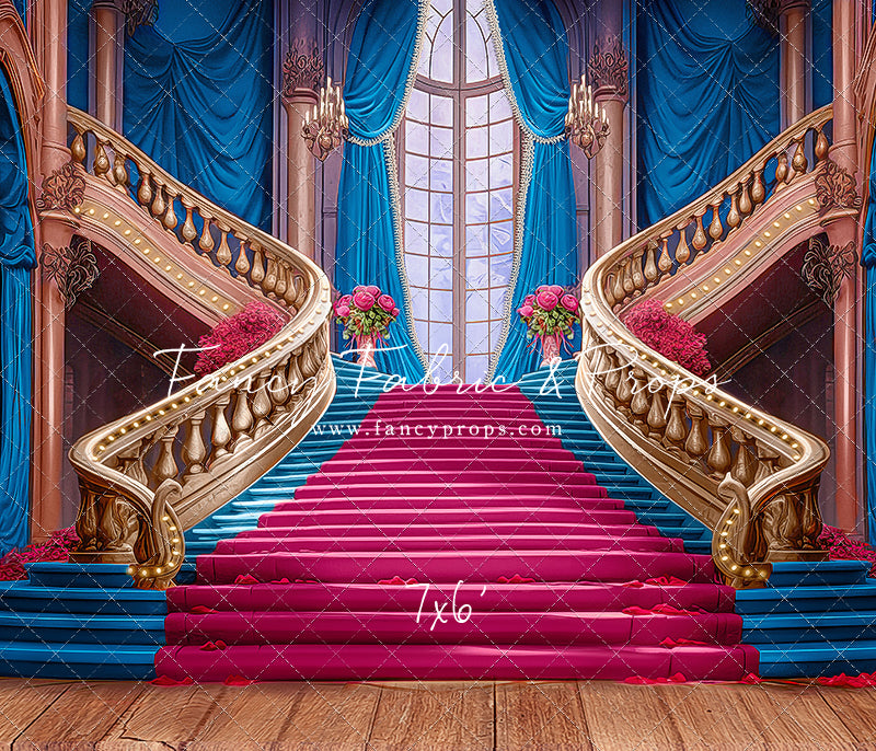 Ballroom Royal Staircase - Blue - With Sweep Option