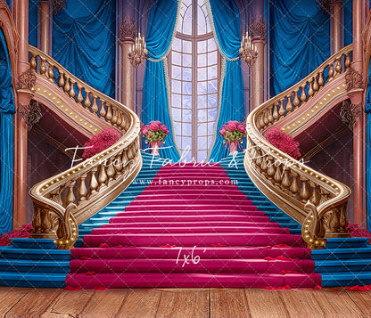 Ballroom Royal Staircase - Blue - With Sweep Option