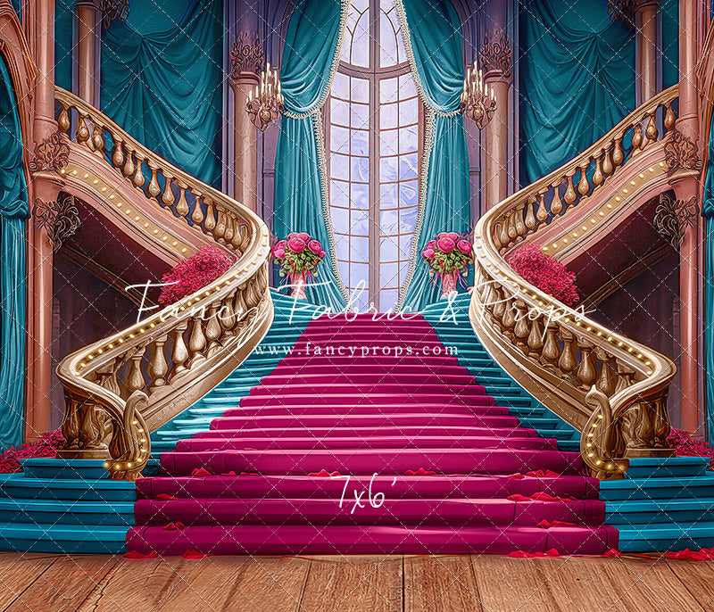 Ballroom Royal Staircase - Cyan - With Sweep Option