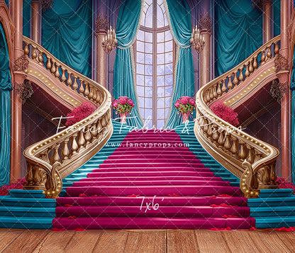 Ballroom Royal Staircase - Cyan - With Sweep Option