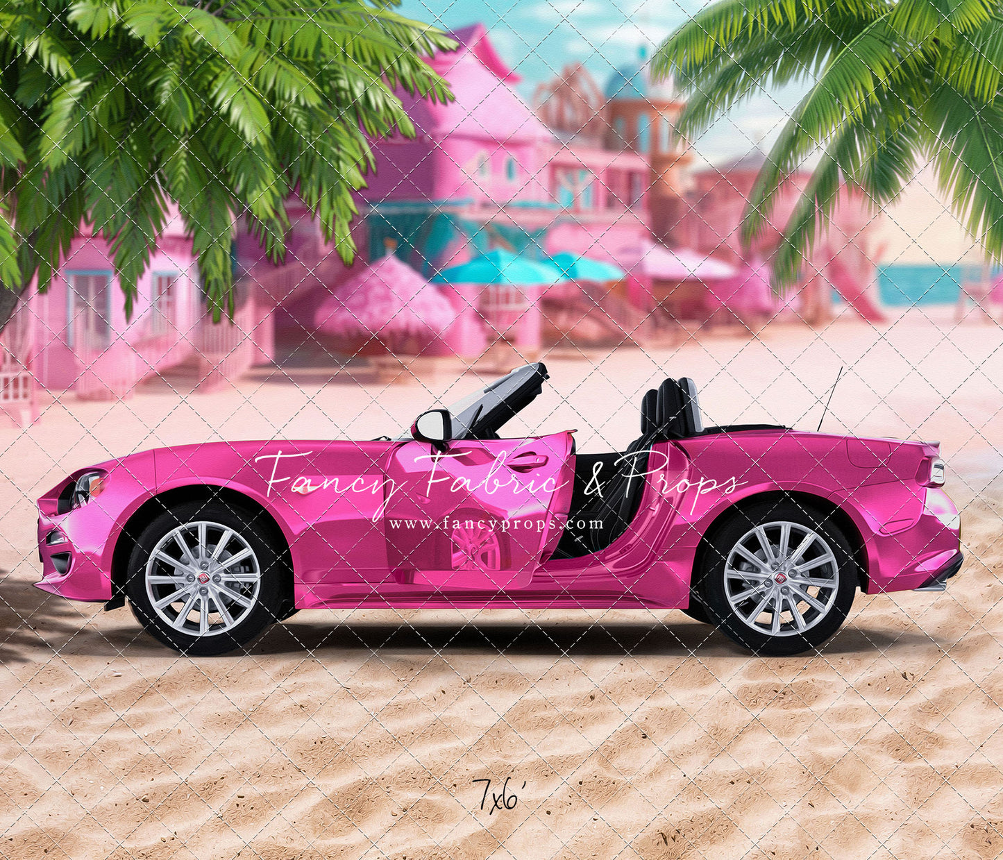 Beach Convertible -Pink - With Sweep Option