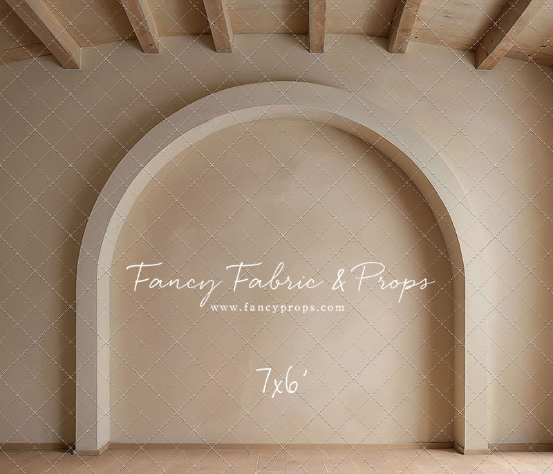 Beige Elegant Arch - Wood Floor - With Sweep Option