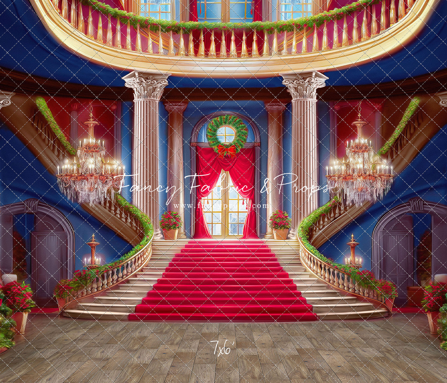 Belle's Royal Staircase -Wood Floor - With Sweep Option