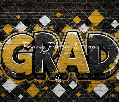 Black & Gold Grad - With Sweep Option