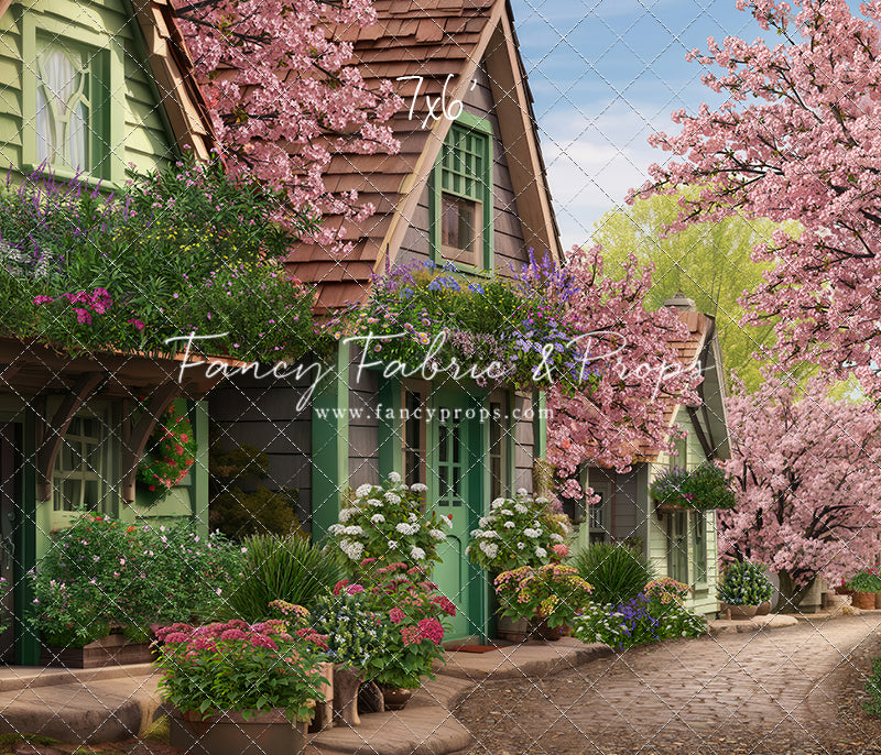 Blossoming Spring Country Road - With Sweep Option