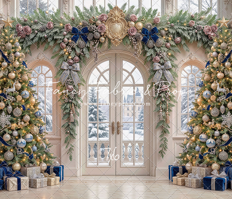 Blue Christmas Foyer - with Sweep Option