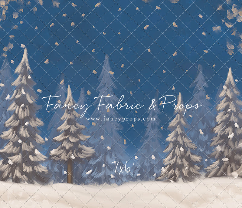 Blue Snowy Sky - with Sweep Option