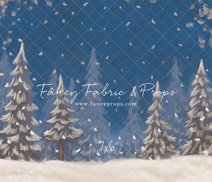 Blue Snowy Sky - with Sweep Option