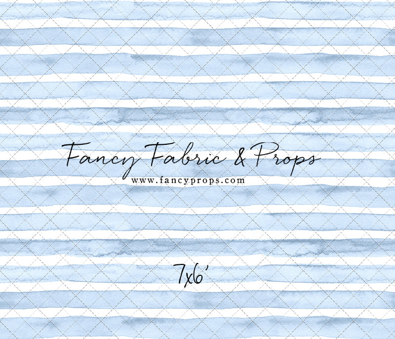 Blue Watercolor Stripes