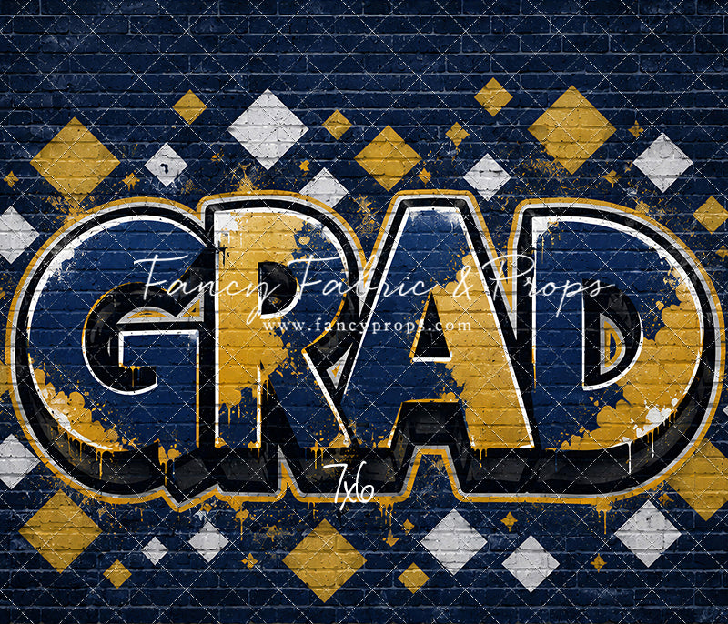 Blue & Gold Grad - With Sweep Option