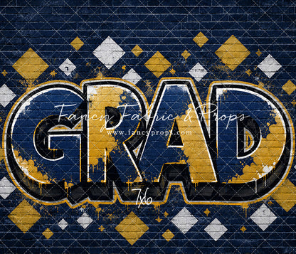 Blue & Gold Grad - With Sweep Option