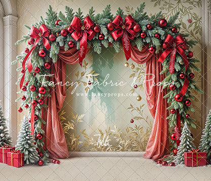 Bowtied Vintage Christmas - with Sweep Option