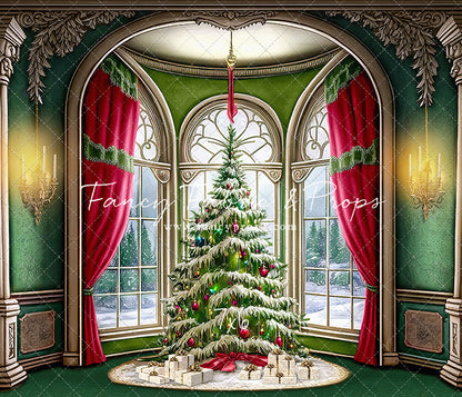 Cathedral Christmas - Green Carpet Option - with Sweep Option