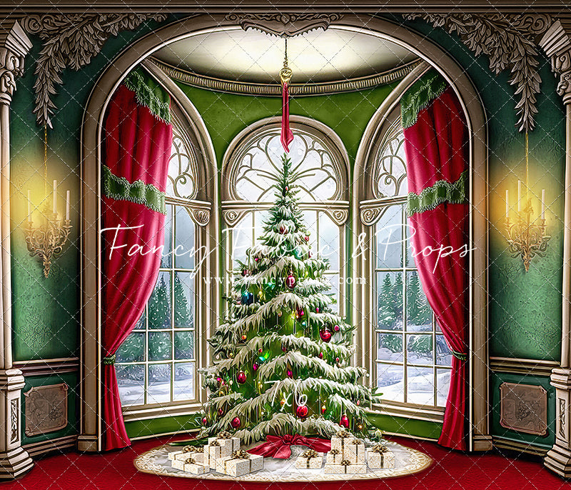 Cathedral Christmas - Red Carpet Option - with Sweep Option