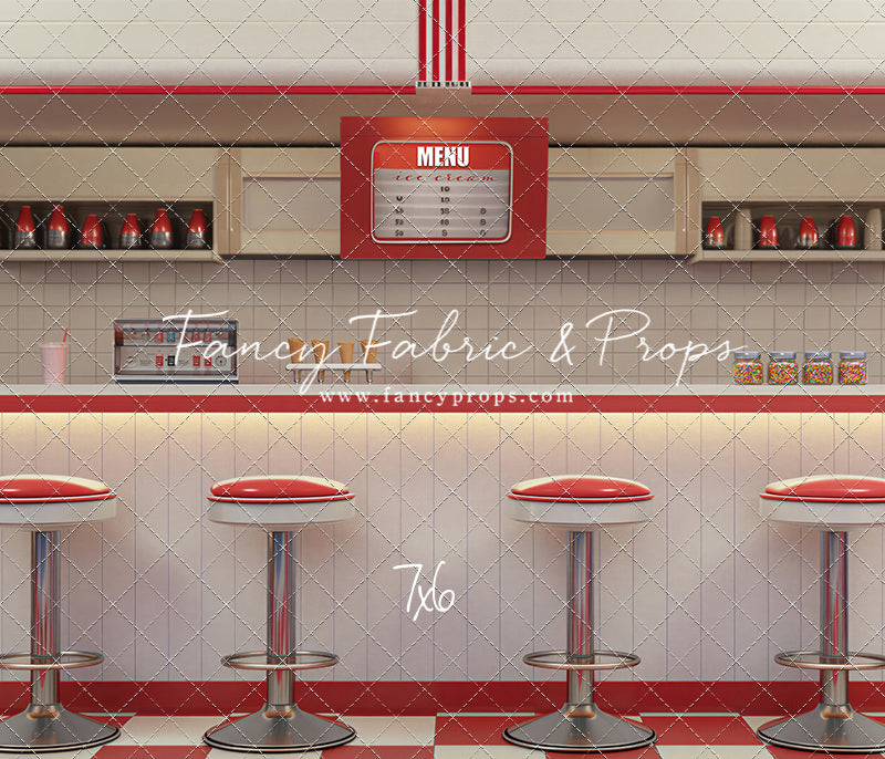Cherry Cream Diner - With Sweep Option