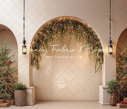 Christmas Courtyard Arch - With Sweep Option