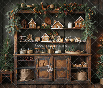 Christmas Kitchen Charm - With Sweep Option