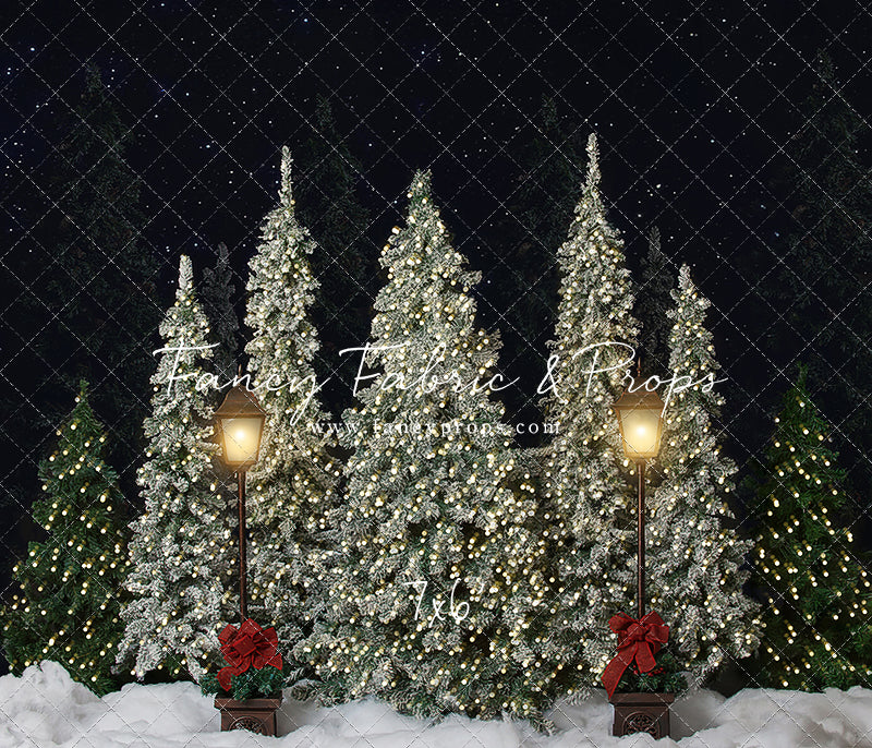 Christmas Cottage Trees