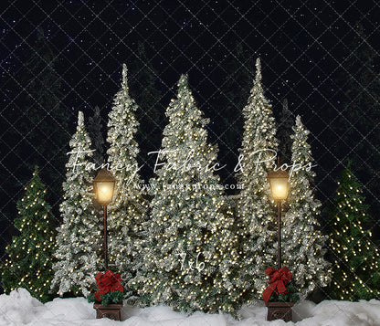 Christmas Cottage Trees